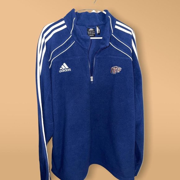 Mens Adidas College Logo Long Sleeve Pullover - Picture 1 of 3